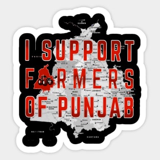 I Support Farmers Of Punjab Sticker